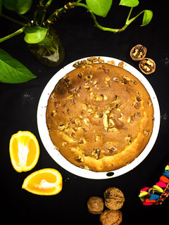 عکسی از دستور کیک عصرانه گردویی