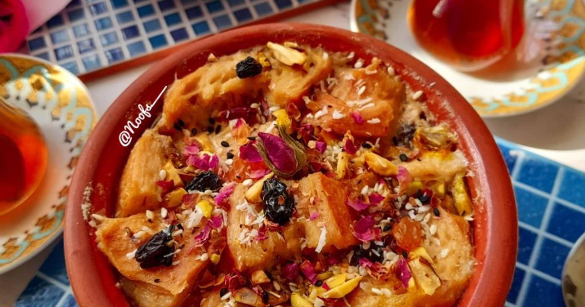 Resep Umm Ali/Om Ali (Egyptian Bread Pudding) oleh Noof&amp;#39;s Kitchen - Cookpad