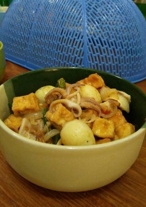 Foto resep Tauco tahu telur puyuh cumi