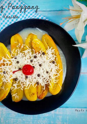 Foto resep Pisang panggang vla vanila