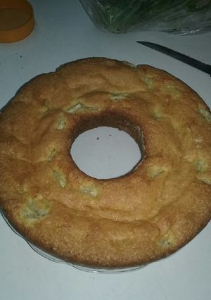 Una foto de Budín de crema de leche y banana🍌