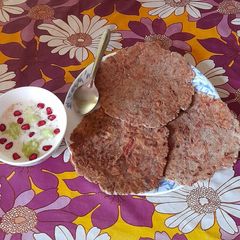 A picture of Kuttu Carrot Falahari Paratha.