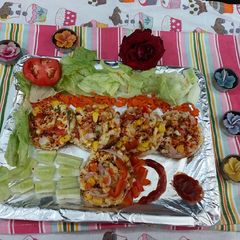 A picture of Paneer cheese disc.