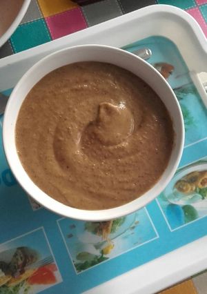 Una foto de Puré de lentejas con verduras