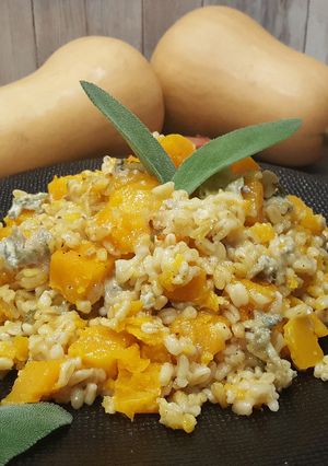Une photo de Ebly à la courge butternut et au gorgonzola au Cookeo