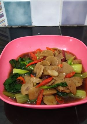 Foto resep 3. Pokcoy kuah siram bakso (Simpel)