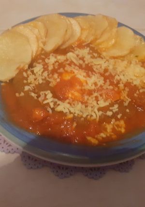 صورة لوصفة نقانق بصلصة الطماطم 🌭🍅🌭🍅