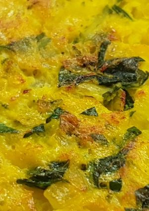 Una foto de Tortilla de Papa cruda