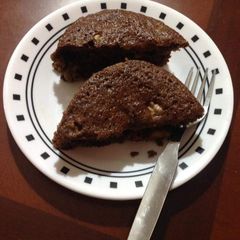 Finger millet banana walnut cake A picture of Finger millet banana walnut cake.
