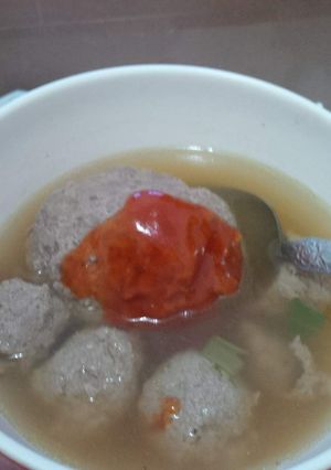 Foto resep bakso sapi kenyal tanpa bahan kimia
