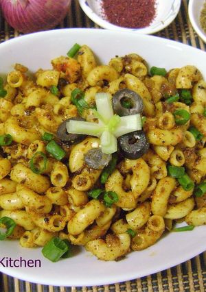 A picture of Zaatar Macaroni - Fusion Style.