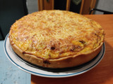Quiche de puerro y jamón serrano con queso