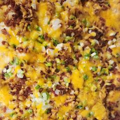A picture of Buffalo Chicken and Roasted Potato Casserole.
