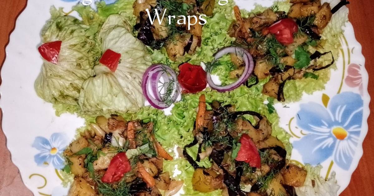 Vegetable Iceberg lettuce wraps 🍅🥔🥬 Recipe by Gurpal kaur Ubhi Cookpad