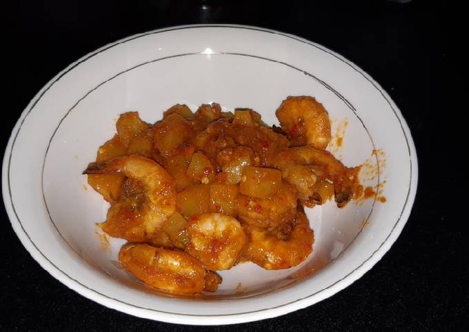 Resep Udang Kentang Balado Pedas Manis Oleh Annisa Cookpad