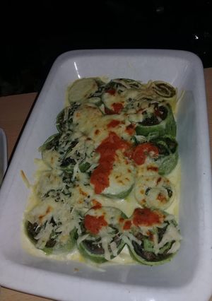 Una foto de Rotolo o rollo gratinado