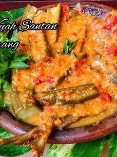 Foto resep Pecak Terong kuah Santan Ikan Dorang