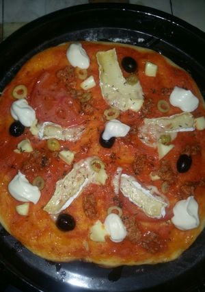 صورة لوصفة بيتزا