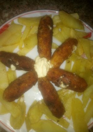 صورة لوصفة اصابع دجاج بلجبن
