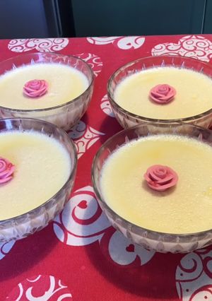 Une photo de Crèmes vanille et miel à l agar agar