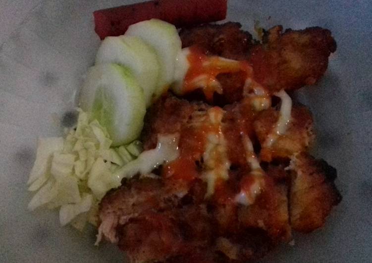 Cara Gampang Menyiapkan Chicken Katsu Balado, Bikin Ngiler