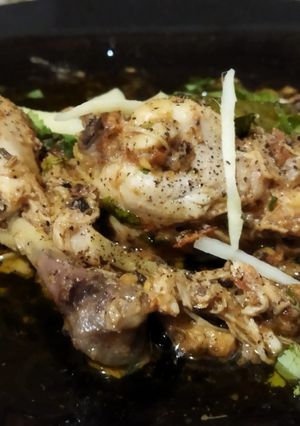 A picture of Black pepper chicken karahi.