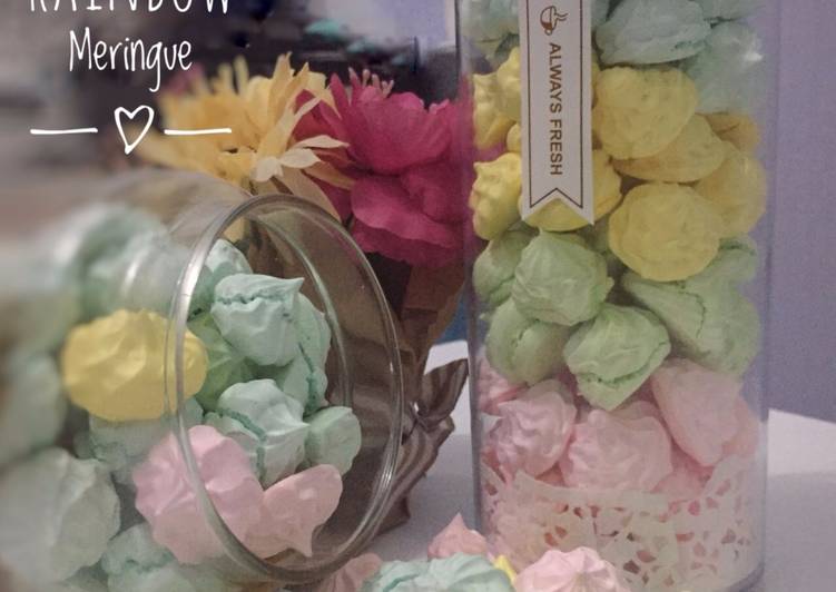 Resep Rainbow Meringue Jadi, Bikin Ngiler