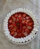 Pastel congelado de fresas