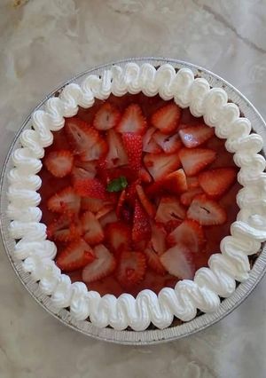 Una foto de Pastel congelado de fresas