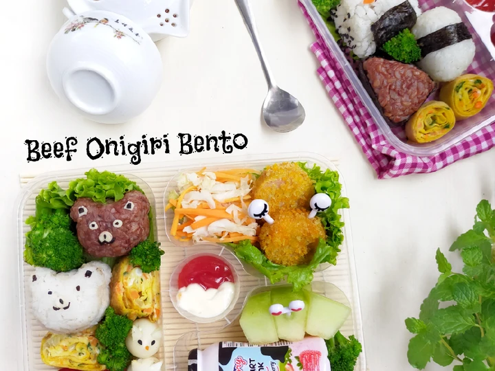 Cara Simple Membuat Resep  Beef Onigiri Bento Box yang Lezat Sekali, Enak