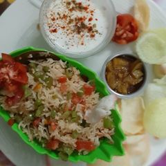 Carrot Peas Rice A picture of Carrot Peas Rice.