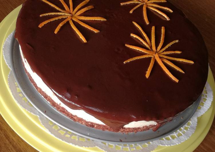 Cheesecake arancia e cioccolato