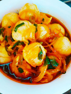 Foto resep Bakso ikan pedas manis