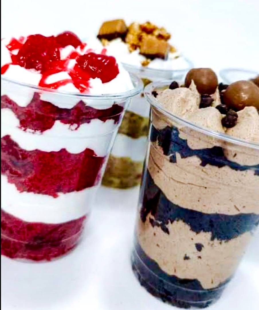 Red, White, and Blueberry Cake Parfaits | Recipe | Blueberry cake recipes,  Blueberry cake, Strawberry shortcake trifle