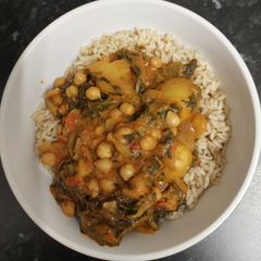 A picture of Slow Cooker Chickpea & Potato Curry.