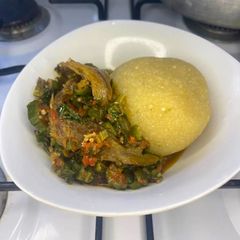 A picture of Low Budget Okra Soup.