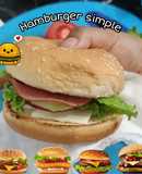Hamburger Simple, bekal anak sekolah 🍔🍔🍔🍔🍔