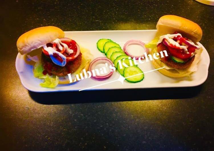 Simple Way to  Potato Burger:  (Aloo tikki burger:)