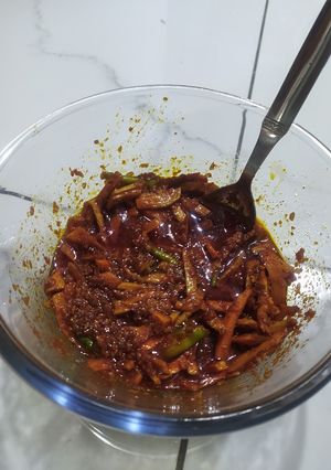 A picture of Galangal pickle.