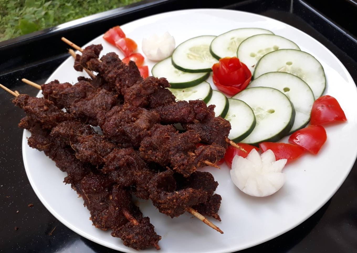 Ram meat suya