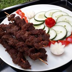 A picture of Ram meat suya.