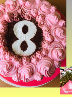 Foto resep Membuat hiasan angka 8 di kue