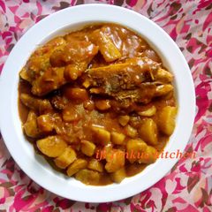 A picture of Unripe plantain pottage.