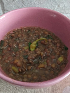Una foto de Lentejas con verduras