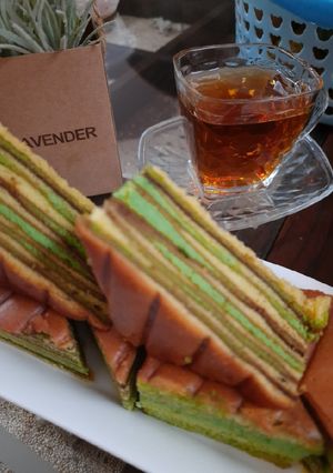 Foto resep Cake Lapis Susu Pandan