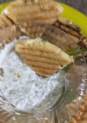 عکسی از دستور لقمه مرغ با سس خيارشور