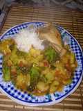Picante de habas con pollo