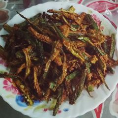 A picture of Rajasthani Kurkuri Bhindi.
