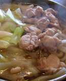 Delicious Broth! Chicken and Scallion Udon Hot Pot