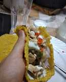 Fajitas con arroz yamaní